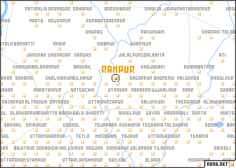 map of Rāmpur