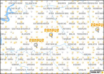 map of Rāmpur