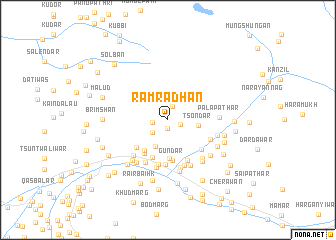 map of Rāmrādhan