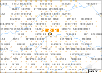 map of Rāmrāma