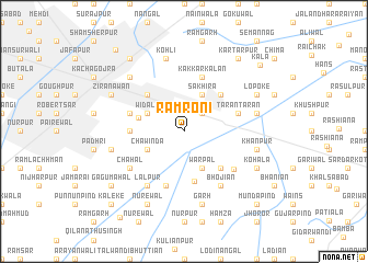 map of Rām Roni