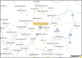 map of Rāmsāgar