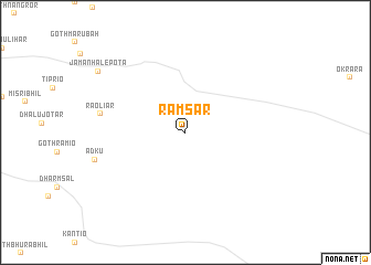 map of Rāmsar