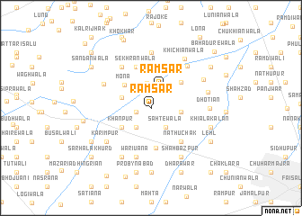 map of Rāmsar