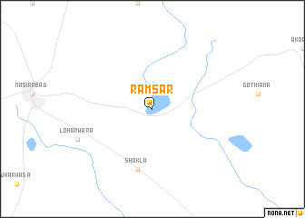 map of Rāmsar