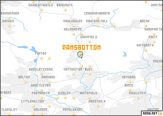 map of Ramsbottom