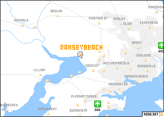 map of Ramsey Beach