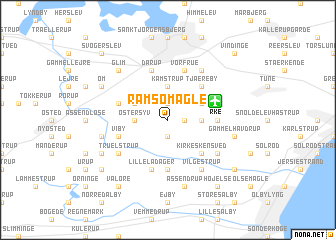 map of Ramsømagle