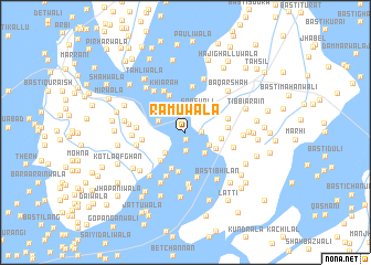 map of Rāmūwāla