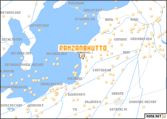 map of Ramzān Bhutto