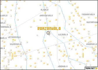 map of Ramzānwāla