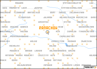 map of Ranachów