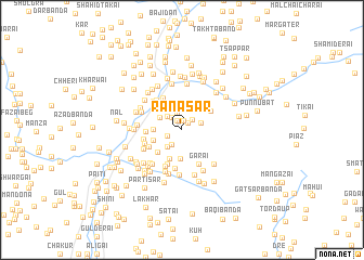 map of Rānāsar