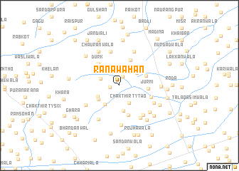 map of Rāna Wāhan