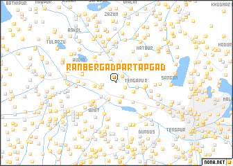 map of Ranbergad Partāpgad