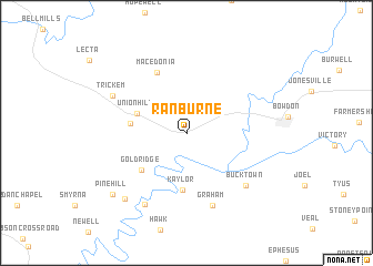 map of Ranburne