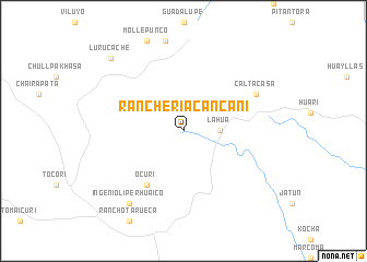 map of Ranchería Cancani