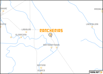 map of Rancherías