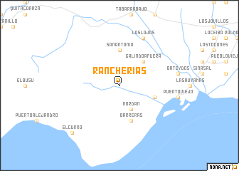 map of Rancherías