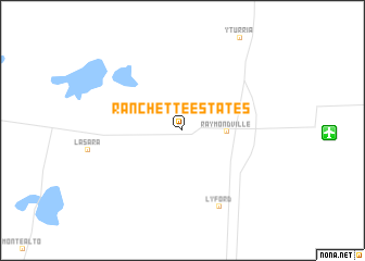 map of Ranchette Estates