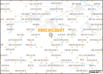 map of Ranchicourt