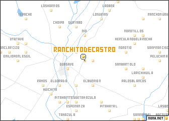 map of Ranchito de Castro