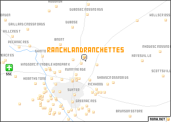 map of Ranchland Ranchettes