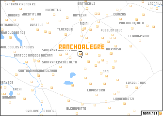 map of Rancho Alegre