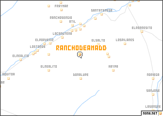 map of Rancho de Amado