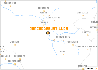 map of Rancho de Bustillos