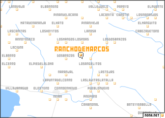 map of Rancho de Marcos