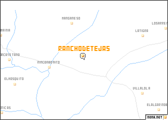 map of Rancho de Tejas