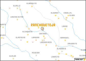 map of Rancho de Teja