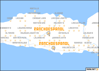 map of Rancho Español