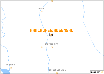 map of Rancho Feijão Sem Sal