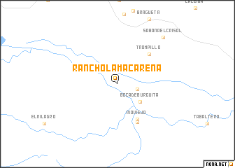 map of Rancho La Macarena
