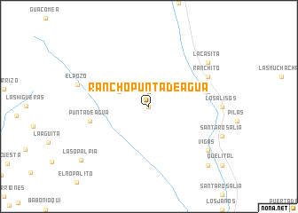 map of Rancho Punta de Agua