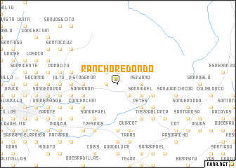 map of Rancho Redondo