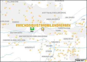 map of Rancho Rio Vista Mobile Home Park