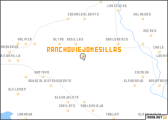 map of Rancho Viejo Mesillas