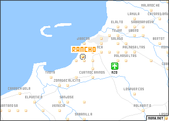 map of Rancho