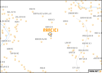 map of Rančići