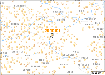 map of Rančići