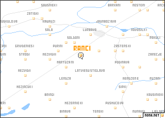 map of Ranči