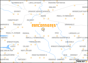 map of Rançonnières