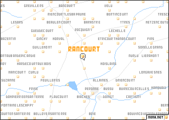 map of Rancourt