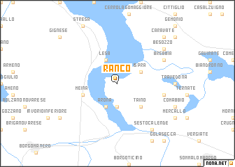 map of Ranco