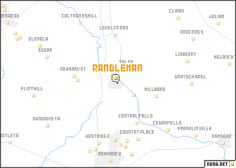 map of Randleman