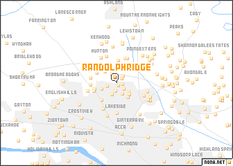 map of Randolph Ridge