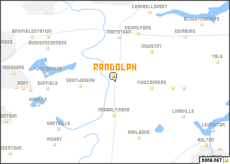 map of Randolph